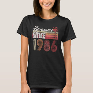 Camiseta Impresionante desde 1986 36 cumpleaños Gif Retro V
