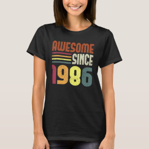 Camiseta Impresionante desde 1986 37ª cosecha retro 1