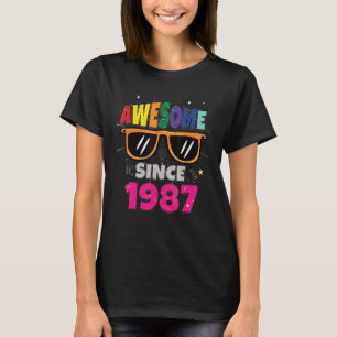 Camiseta Impresionante desde 1987 36º cumpleaños 36 años