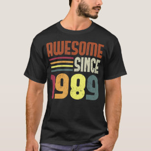 Camiseta Impresionante desde 1989 34ª cosecha retro
