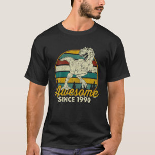 Camiseta Impresionante desde 1990 Fiesta de dinosaurios Rex