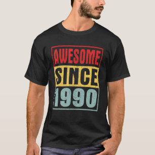 Camiseta Impresionante desde 1990 Vintage con 32 años de an