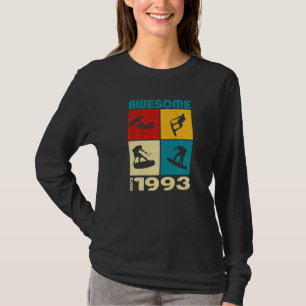 Camiseta Impresionante desde 1993 Estilo de vida de wakeboa