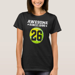Camiseta Impresionante desde 1996 Tenis 26º cumpleaños 26 a