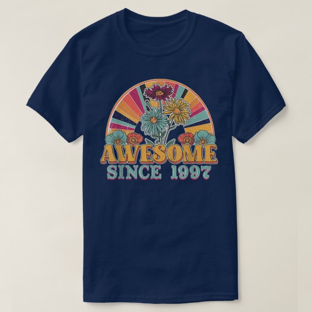 Camiseta Impresionante desde 1997 25º cumpleaños Retro Arco (Diseño del anverso)