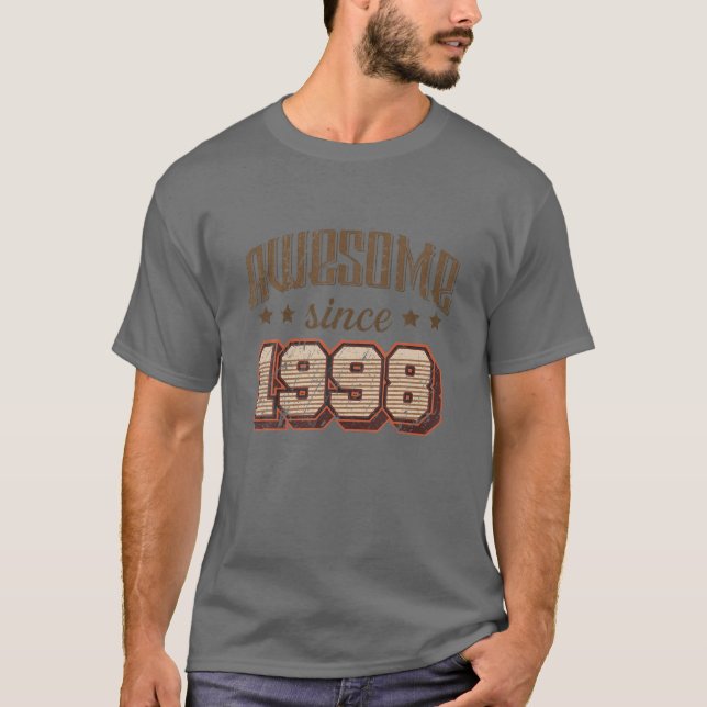 Camiseta Impresionante Desde 1998 23ª Fiesta De Cumpleaños  (Anverso)