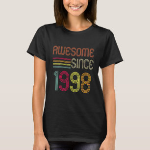 Camiseta Impresionante desde 1998 24ª Retro de cumpleaños