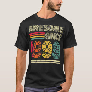Camiseta Impresionante desde 1999 24ª Retro de cumpleaños