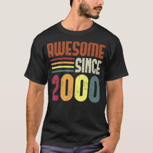 Camiseta Impresionante desde 2000 23ª cosecha retro de cump