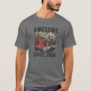 Camiseta Impresionante desde 2004 Mountain Camping Tent Vin