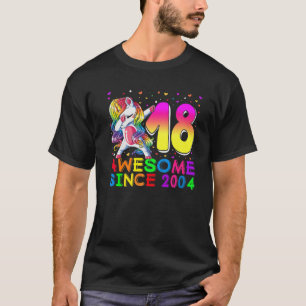 Camiseta Impresionante Desde 2004 Unicorn Dabbing 18Th Birt