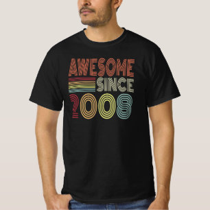 Camiseta Impresionante Desde 2008 Retro Nacido En 2008 Cump