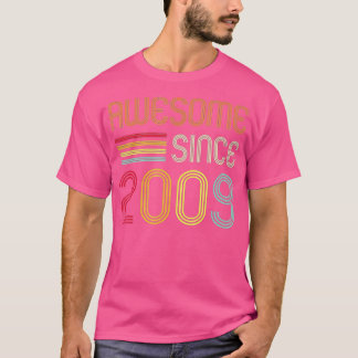 Camiseta Impresionante desde 2009 13ª Retro de Cumpleaños