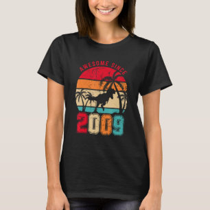Camiseta Impresionante desde 2009 niños de los dinosaurios 