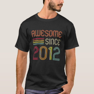 Camiseta Impresionante Desde 2012 10º Retro De Cumpleaños