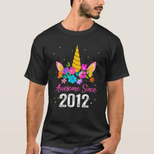 Camiseta Impresionante desde 2012 10 cumpleaños de Unico de