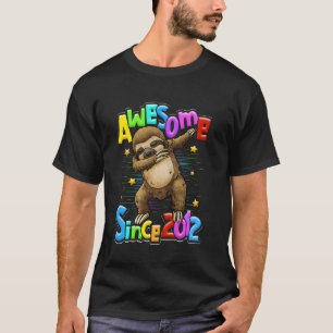 Camiseta Impresionante desde 2012 8 cumpleaños Sloth Dabbin