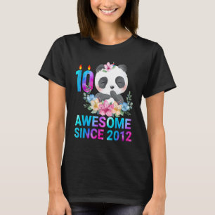 Camiseta Impresionante desde 2012 Cute Panda 10 años de eda