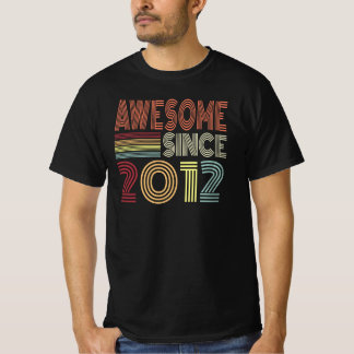 Camiseta Impresionante Desde 2012 Nacido Retro En 2012 Cump