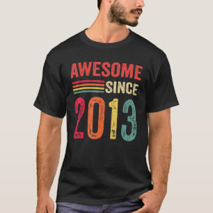 Camiseta Impresionante desde 2013 Novena Retro de Cumpleaño