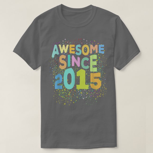 Camiseta Impresionante desde 2015 Funny Retro 7 años Sétimo (Diseño del anverso)
