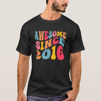 Camiseta Impresionante desde 2016 6 años Retro Vintage 6ª B