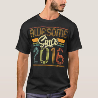 Camiseta Impresionante Desde 2016 8º Cumpleaños 8 Años De E
