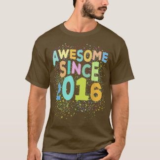 Camiseta Impresionante desde 2016 Funny Retro 6 Años Sexto 
