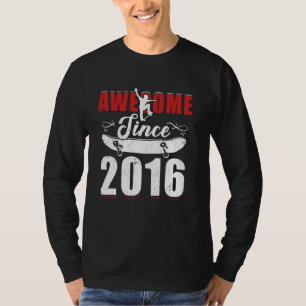 Camiseta Impresionante desde 2016 Tee 8 Skateboard Es My 8t