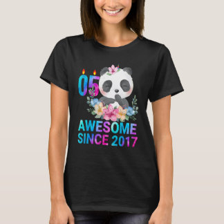 Camiseta Impresionante desde 2017 Cute Panda 5 Años De Edad