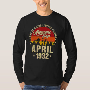 Camiseta Impresionante desde abril de 1932 cumpleaños 90 de