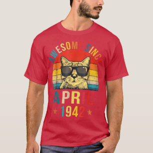 Camiseta Impresionante desde abril de 1942 Regalo de cumple