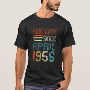 Camiseta Impresionante desde abril de 1956 66º cumpleaños