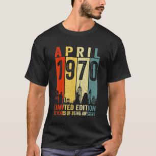 Camiseta Impresionante desde abril de 1970 52ª Renta de Vin