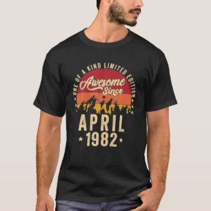 Camiseta Impresionante desde abril de 1982 40 cumpleaños vi