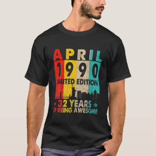Camiseta Impresionante Desde Abril De 1990 32ª Alquiler De 