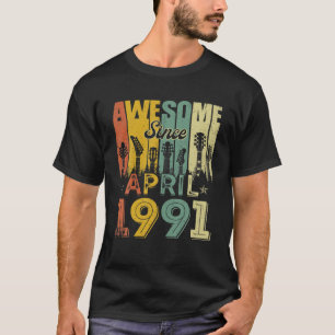 Camiseta Impresionante Desde Abril De 1991 30º Día Fu De 30