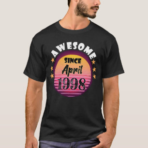 Camiseta Impresionante desde abril de 1998 Cumpleaños 1998