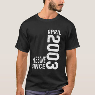 Camiseta Impresionante desde abril de 2003, Nacido en abril