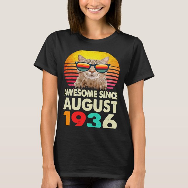 Camiseta Impresionante desde agosto de 1936: 87º gato por c (Anverso)