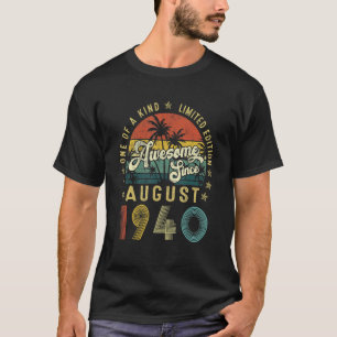 Camiseta Impresionante desde agosto de 1940 Vintage 82º cum
