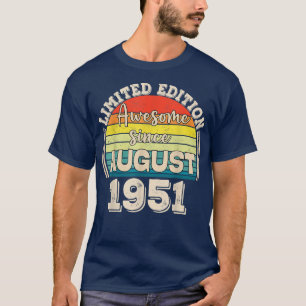 Camiseta Impresionante desde agosto de 1951 nacido en agost
