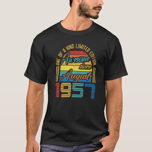 Camiseta Impresionante desde agosto de 1957 65 años de edad (Anverso)
