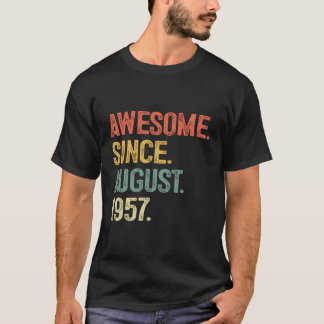 Camiseta Impresionante Desde Agosto De 1957 66º Regalos De 