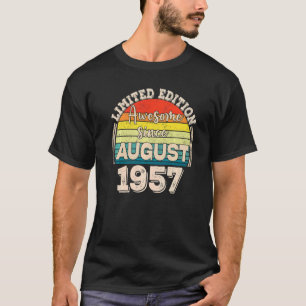 Camiseta Impresionante desde agosto de 1957 nacido en agost
