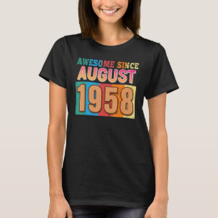 Camiseta Impresionante desde agosto de 1958 64 años de edad