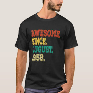 Camiseta Impresionante desde agosto de 1958 64 años de edad