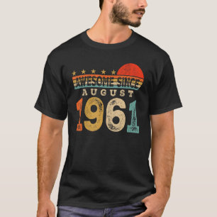 Camiseta Impresionante desde agosto de 1961 62 años de edad
