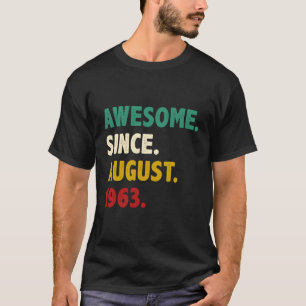Camiseta Impresionante Desde Agosto De 1963 60.º 60