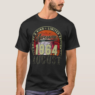 Camiseta Impresionante desde agosto de 1964 59º cumpleaños 